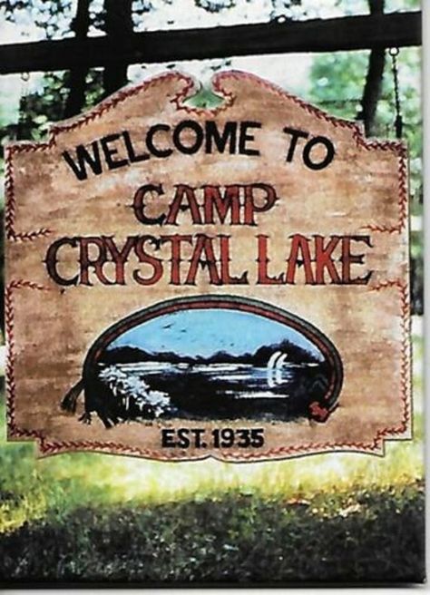 Camp Crystal Lake, Wholesale Distributors, Horror Monsters, Lake Signs, Iphone Pictures, Classic Horror Movies, Crystal Lake, Theme Halloween, Friday The 13th