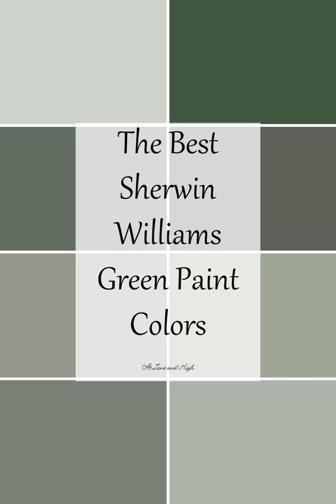 Best Sherwin Williams Green, Green Dining Room Paint, Sherwin Williams Green Paint Colors, Sherwin Williams Paint Colors Green, Green House Color, Green Bedroom Paint, Green Entryway, Green Exterior Paints, Olive Green Paints