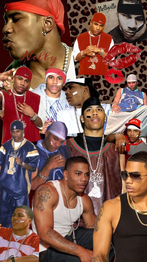 #Nelly #2000s #lepordprint #red Nelly Costume Ideas, Early 2000s Rapper Fashion, 1990s 2000s Fashion, Nelly Halloween Costume, Nelly Wallpapers, Nelly Outfits 2000s, 90’s Rappers, 2000s Aesthetic Hip Hop, 2000s Rnb Fashion