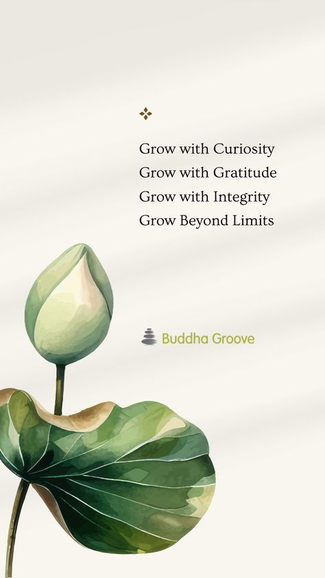 Growth is an adventure of curiosity, gratitude, and integrity, pushing beyond the limits of what you believed possible. Engage deeply with the world around you, letting each experience mold you into a more resilient and wise individual.   #InspirationalQuote #GrowthJourney #CuriosityAndGrowth #GratitudeAdventure #IntegrityMatters Buddha Background, Buddha Groove, Notable Quotes, Good Morning Photos, Buddha Quotes, Positive Quotes For Life, Reality Quotes, Love Messages, Spiritual Quotes