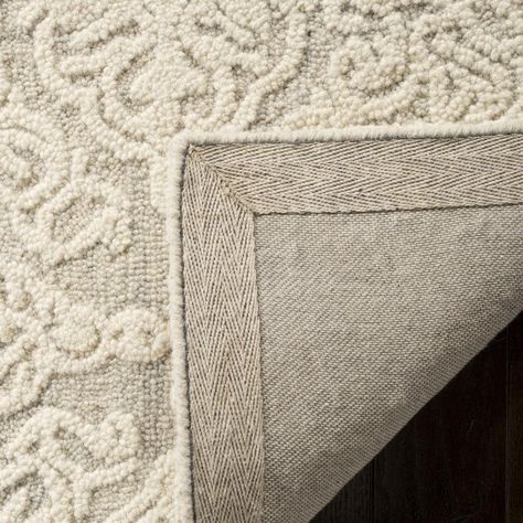 Damask Rug, Country Casual, Hooked Rugs, Silver Rug, Ivory Area Rug, Floral Area Rugs, Wool Runner Rug, Wool Runners, Geometric Area Rug