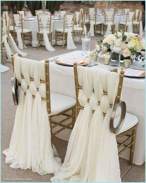 Rustic Wedding Decorations, Wedding Chair Decorations, Chair Decorations, Wedding Chairs, Wedding Cake Designs, Wedding Deco, Diy Wedding Decorations, Romantic Weddings, Trendy Wedding