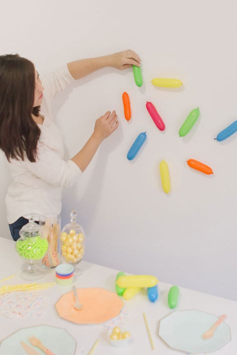 Sprinkle Photo Backdrop, Sprinkles Themed Birthday Party, Sweet One Centerpieces Diy, Rainbow Sprinkle Birthday Party, Baby Sprinkle Balloon Arch, Sprinkle Balloon Arch, Sprinkle Drinks, Sprinkle Balloon Garland, Sprinkle Theme Baby Shower Ideas