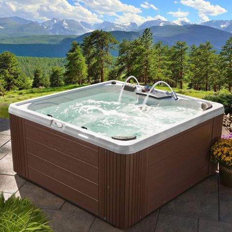 Everlast Spas Affluence 40-Jet Acrylic Spa $3,499 (22% off) @ Sam's Club Backyard Spa, Espresso Cabinets, Underwater Led Lights, Spa Items, Acrylic Cabinets, Pool Light, Sams Club, Hot Tubs, Sam's Club