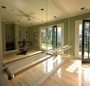 Home Gym Design Basement, Home Ballet Studio, Casa Rock, Gym Architecture, Ballet Room, Home Dance Studio, Dance Rooms, Gym Room At Home, Reformer Pilates