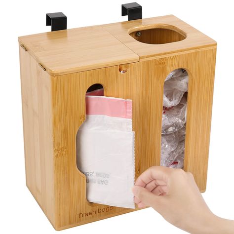 PRICES MAY VARY. 【EXTRA LARGE GROCERY BAG HOLDER & TRASH BAG DISPENSER】This upgraded plastic bag holder has two Spaces- -Grocery Bag Holder & Trash Bag Dispenser. It can store messy bags and garbage bag rolls at the same time. Our plastic bag holder is designed to be compatible with popular brand’s standard sizes like Drawstring, Hefty, Glad, and Amazon Basics. (Not compatible with large rolls) 【LET SPACE TIDY】Tired of dealing with piles of messy plastic bags? We've got the solution for you. Our Plastic Grocery Bag Storage Diy, Diy Trash Bag Dispenser, Grocery Bag Storage Diy, Containers Organization, Trash Bag Dispenser, Garbage Bag Dispenser, Garbage Bag Storage, Block Foundation, Grocery Bag Storage