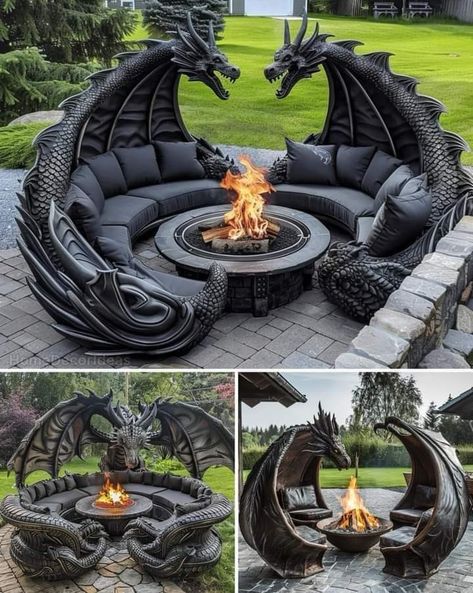 Gothic House Decor, Cool Playgrounds, Modern Decor Living Room, Fantasy Furniture, Fantasy Decor, Dark Home Decor, Goth Home Decor, Outdoor Decor Backyard, Gothic Decor