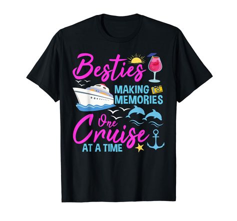 PRICES MAY VARY. For family and friends who love cruising together! This tee is the perfect present for cruise enthusiasts, travel lovers, and those seeking adventure. Whether it's a girls' getaway or a family vacation, make all moments memorable aboard the cruise ship. " Making Memories one Cruise at a time ", Create unforgettable family and friends moments on your 2024 cruise vacation! With matching family tees, enjoy summer vacation moments together aboard the ship, making cherished memories Family Vacation Tshirts, Group Cruise, Boat Humor, Cruise Party, Cruise Dress, Family Cruise, Matching Tees, Beach T Shirts, Cruise Vacation