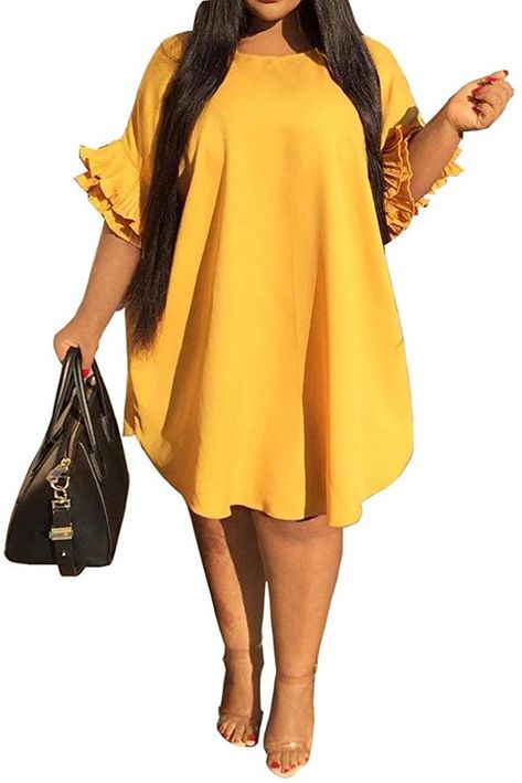 These Amazon Summer Plus Size Dresses Are Perfect For A Staycation Amazon Plus Size Clothing, Full Figure Outfits, Dress Code For Wedding, Fancy Jumpsuits, Summer Dresses Plus Size, Dress For Plus Size Women, Plus Size Gowns Formal, Dresses For Plus Size Women, Fiji Fashion