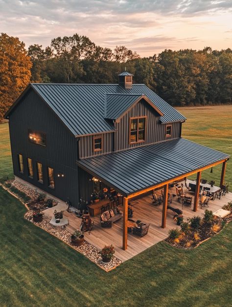 Shouse Barndominium, Luxury Outdoor Spaces, Barn Style House Plans, Dream Life House, Lakefront Homes, My Type, Barn Style House, Pole Barn Homes, Barn House Plans