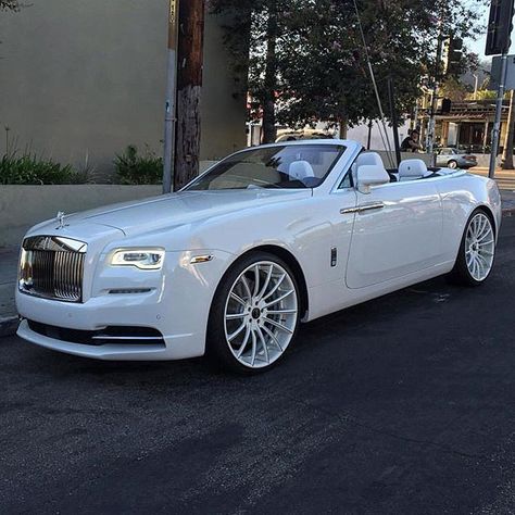 White on White Rolls Royce Dawn ✨ - @theclassypeople  Check out our friends @theclassypeople  Photo by @rdbla  #LuxuryLifestyleMagazine Auto Rolls Royce, White Rolls Royce, Rolls Royce Dawn, Luxury Cars Rolls Royce, Best Luxury Cars, Fancy Cars, Lamborghini Gallardo, Koenigsegg