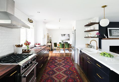 Illuminating Ideas for Interior Design | Seattle Magazine Kitchen Rug Ideas, Galley Kitchen Remodel Ideas, Galley Kitchen Layout, Galley Kitchen Remodel, Galley Style Kitchen, Galley Kitchens, Mid Century Modern Kitchen, Rug Ideas, Galley Kitchen