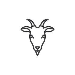 Tattoo Goat, Ram Tattoo, Goat Logo, Simple Tattoos For Guys, Goat Head, Goat Art, Aries Tattoo, Zodiac Sign Tattoos, Doodle Tattoo