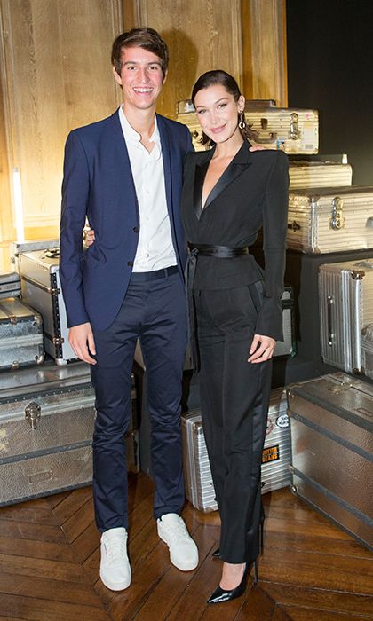 CEO of Rimowa and LVMH heir Alexandre Arnault, 25, hosted a dinner with guests like Bella Hadid to celebrate the 80th Anniversary of Rimowa's iconic aluminium suitcase at Restaurant 1728 on September 26. Alexandre Arnault, London Fashion Week Backstage, Alexandre Birman Clarita Outfit, Alexander Skarsgard And Kate Bosworth, Bernard Arnault, Alexandre Birman Clarita, 80th Anniversary, Fashion Week 2018, The Heirs