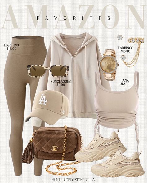 Neutral Aesthetic Outfits, Fit Outfits, Baddie Outfit, Black Color Hairstyles, Color Hairstyles, Amazon Clothes, Cute Lazy Day Outfits, Mode Chic, Athleisure Outfits