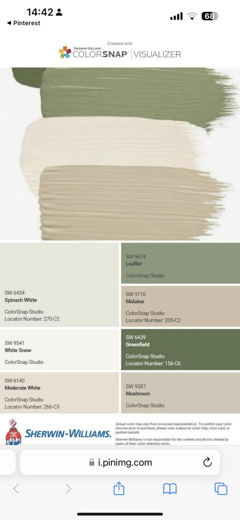 Paint Color Schemes With Sage Green, Sage Green Color Palette Bathroom, Green And Cream Bathroom Ideas, Sage Pallet Colour Schemes, Sw Dried Thyme Coordinating Colors, Taupe And Green Living Room, Cream And Sage Living Room, Sage Green Colour Combinations, Sage Green Color Palette Colour Schemes