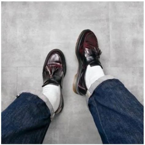 Dr. Martens | Shoes | Dr Marten Adrian Arcadia Tassel Loafers Cherry Red | Poshmark Dr Martens Style, Red Loafers, Future Clothes, Doc Marten Oxford, Tassel Loafers, Doc Martens, Cherry Red, Dr. Martens, Timeless Style