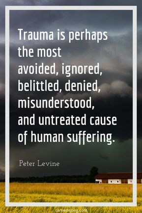 Peter Levine, Human Suffering, Adverse Childhood Experiences, Mental And Emotional Health, Emotional Health, A Quote, Quotes To Live By, Psychology, Life Quotes