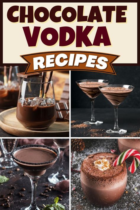 If you like rich, indulgent drinks, you'll go nuts for these fantastic chocolate vodka recipes. Sweet, boozy, and oh-so-dreamy, they're too good to miss. Chocolate Vodka Cocktails, Chocolate Tequila Drinks, Double Chocolate Vodka Drinks, Coffee Vodka Drinks, Chocolate Mixed Drinks, Chocolate Drinks Alcohol, Chocolate Liquor Drinks, Chocolate Vodka Drinks, Chocolate Vodka Recipes