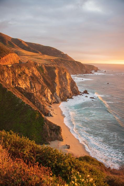 Bixby Creek Bridge, Creek Bridge, Golden Coast, Golden Hour Photos, Golden Hour Photography, Pacific Coast Highway, Vsco Filter, Bid Day, Venice Beach