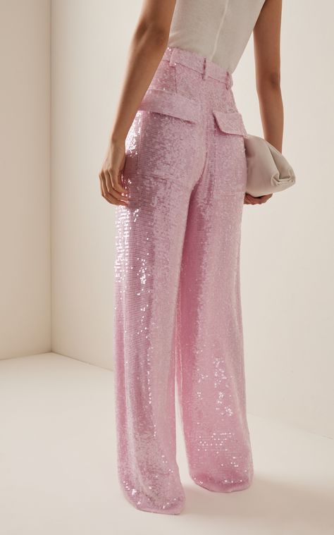 Sequined Pants, Look Legging, Sequin Pants, Moda Chic, Pink Style, Looks Chic, Inspiration Mode, Looks Style, Mode Inspiration