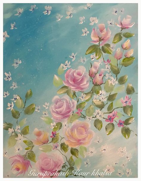 Climbing Roses Rose Paintings, Book Concept, Blue Castle, Climbing Rose, Rose Wall, Summer Rose, Climbing Roses, Rose Painting, Flower Painting