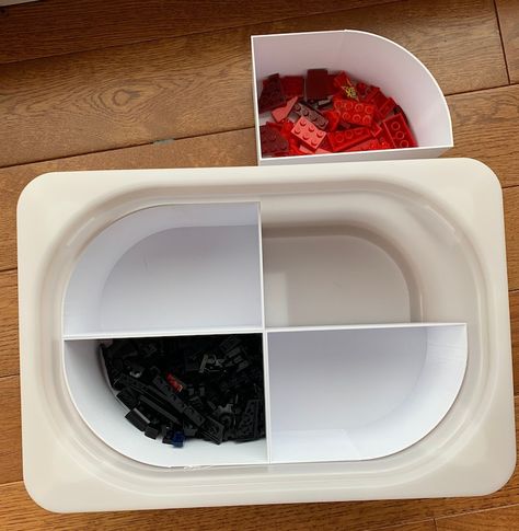 Removable Storage Bins for IKEA® Trofast SMALL | Etsy Ikea Trofast Lego, Ikea Trofast Ideas, Lego Storage Ideas Ikea, Ikea Trofast Hack, Small Playroom Organization, Todler Room, Lego Station, Ikea Bins, Ikea Trofast Storage