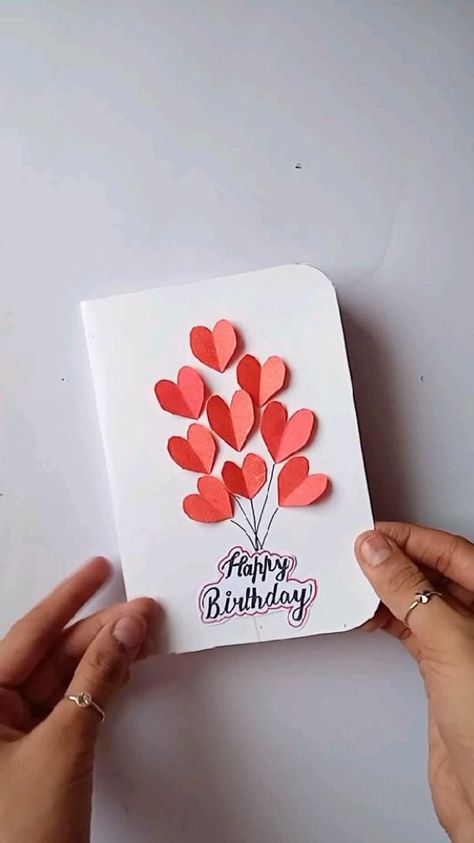 Paper Birthday Cards, Grandma Birthday Card, Happy Birthday Cards Diy, Birthday Card Ideas, Creative Birthday Cards, Anniversaire Diy, Cards Homemade, Birthday Card Drawing, Birthday Gifts For Boyfriend Diy