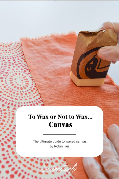 Waxed Canvas Bag Diy, Waxed Canvas Diy, Bag Hacks, Waxed Canvas Lunch Bag, Portable Sewing Kit, Bucket Bag Pattern, Waxed Canvas Tote Bag, Canvas Bag Diy, Wax Canvas