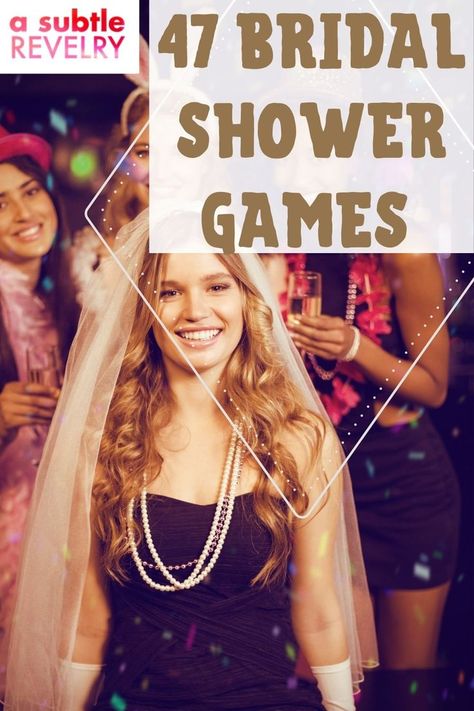 If you’re in charge of throwing your girlfriend or sister a bridal shower, you might be stuck on what games you should play at the party. A Subtle Revelry has compiled this complete list of 47 bridal shower games to keep your guests and party-goers entertained for hours. We look at games like dance party games, pool party games, board games, cupid games, yard toss, selfie hot potato, and many more. Read our complete list of bridal shower games here. #BridalShowerGames #BridalShower Dance Party Games, Hot Potato Game, Awesome Party Favors, Pool Party Games, Hot Potato, Fun Bridal Shower Games, Bridal Shower Activities, Home Cocktail Bar, Couples Bridal Shower