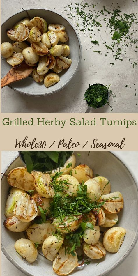 Bbq Turnip Recipes, Salad Turnips Recipes, Grilled Turnips Recipe, Hakurei Turnips Recipes, Turnip Storage, Grilled Turnips, Purple Top Turnips Recipe, Japanese Turnip Recipe, Japanese Turnips