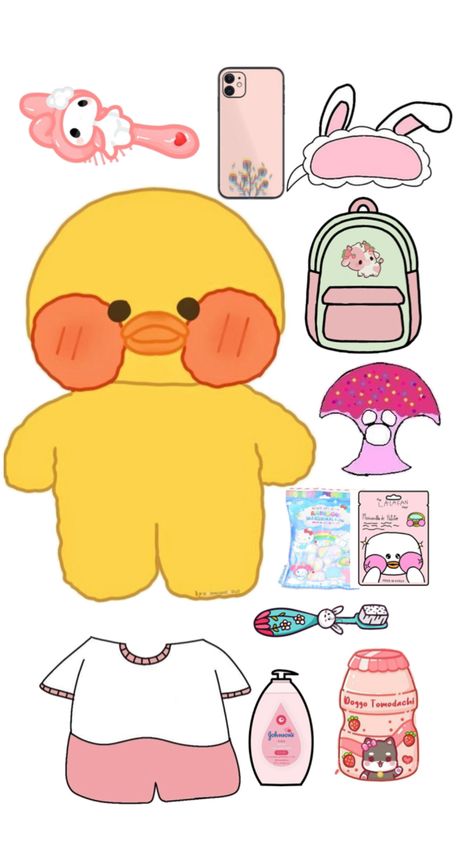 Duck Crafts, Paper Doll Printable Templates, Free Kids Coloring Pages, Duck Pins, Paper Duck, Hello Kitty Crafts, Paper Dolls Diy, Drawing Accessories, Dolls Diy