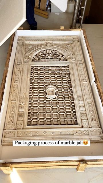 Jeypore Souvenirs on Instagram: "Handcarved marble jali with intricate carving and detailing would give a royal look to your space! It can be used for mandir backdrop wall or for living room decor. . . . . . . . . #marble#marblejali#marblepanel#jeyporesouvenirs#marbledecor#marbledesign#homedecor#decor#decorideas#marbleinlay#marble#livingroomdecor#livingroomdesign#mandirdesign" Living Room Decor Marble, Mandir Backdrop, Clay Murals, Stone Elevation, Carved Wood Wall Decor, Animals With Horns, Intricate Carving, Indian Designs, Backdrop Wall