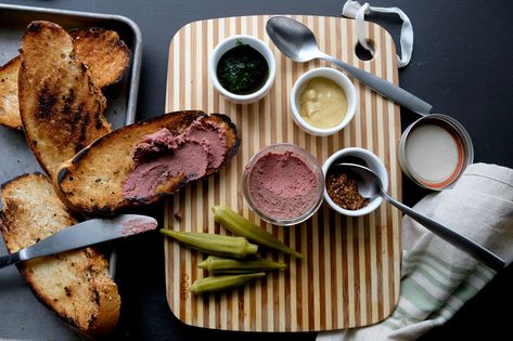 Words from a liver skeptic:  "Guys, I took one bite of that pate, spread on toast with a little bit of whole grain mustard and some ramp oil, and those other plans disappeared. I inhaled almost an entire jar of it, spread on thick bread. I didn’t even sit down at the table to eat. Right off the countertop, thankyouverymuch. " -@choirvandal  This recipe will work with any bird livers and we have plans to try it out with some venison liver in the fall. Make a bunch, share, or don't. Liver Pate Recipe, Offal Recipes, Recipe For Turkey, Liver Pate, Leftover Thanksgiving, Pate Recipes, Liver Recipes, Thanksgiving Turkey Leftovers, Clam Recipes