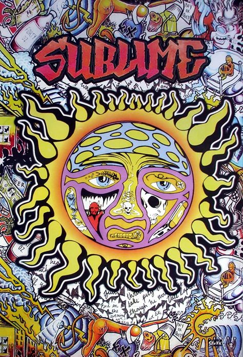 Sublime Poster, Hippie Posters, Rock Poster Art, ポップアート ポスター, Punk Poster, Black Light Posters, Trippy Wallpaper, Hippie Wallpaper, Picture Collage Wall