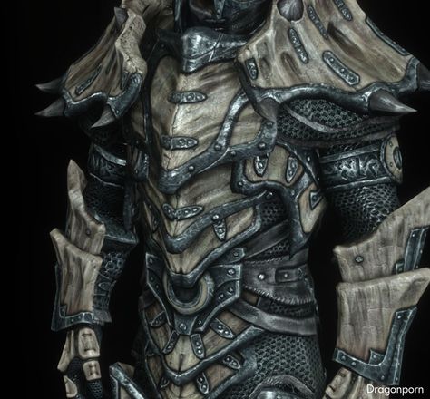 Skyrim dragon armour Skyrim Dragon Armor, Dragon Armour, Dragonborn Skyrim, Armour Reference, Bone Armor, Skyrim Dragon, Skyrim Art, Dragon Bones, Elder Scrolls Art