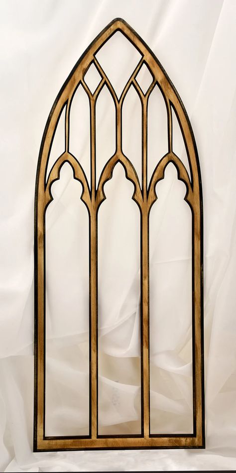 Gothic Arched Windows, Gothic Arch Window, Gothic Window Painting, Gothic Windows Architecture, Gothic Cathedral Window, Gothic Windows Drawing, Church Window Tattoo Design, Gothic Window Design, Window Frame Designs