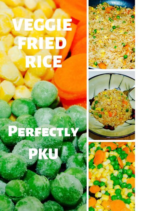 Pku Recipes Meals, Pku Food, Pku Diet, Pku Recipes, Veggie Fried Rice, Stir Fry Rice, Leftover Rice, Veggie Stir Fry, Chef Recipes