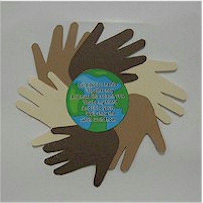 September 21st is International Peace Day and October 24th is UN Day. We created this World Neighbors Handprint Poem to encourage all of us on these Mlk Crafts, Peace Crafts, Handprint Poem, Harmony Day, International Day Of Peace, Daisy Scouts, World Thinking Day, Girl Scout Crafts, Daisy Girl Scouts