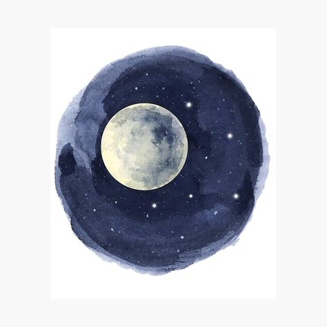 Sky With Stars And Moon, Lawyer Office Decor, Night Sky With Stars, Watercolor Night Sky, Sky With Stars, Future Lawyer, Lawyer Office, Moon Poster, Angel Cards