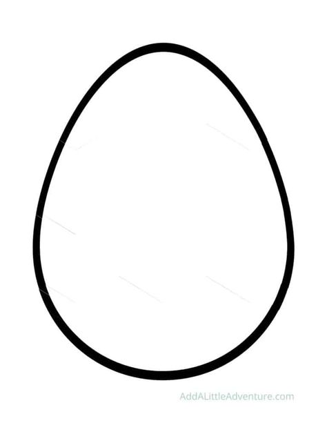 Egg Shape Templates for Easter - Add a Little Adventure Blank Easter Egg Template Free Printable, Egg Template Free Printable, Easter Egg Outline, Egg Outline, Easter Candy Bar Wrappers, Easter Wine Bottles, Easter Candy Bar, Egg Drawing, Egg Printable