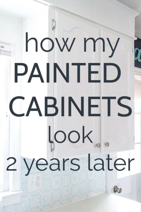 Cupboard Paint, Kitchen Cupboards Paint, Two Tone Cabinets, Painted Cabinets, Painted Cupboards, Two Years Later, Old Cabinets, Kitchen Cabinets Makeover, Diy Kitchen Cabinets