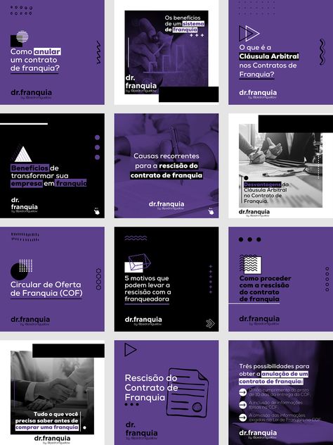 Dr. Franquia on Behance Inmobiliaria Ideas, Instagram Design Layout, Social Media Branding Design, Desain Editorial, Instagram Theme Feed, Facebook Design, Instagram Template Design, Instagram Grid, Instagram Layout