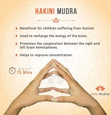 Holistic Living | Holistic Lifestyle | Well Being | Mindfulness | Healthy Lifestyle | Ayurveda | Holistic Health | Natural Approach | Living Holistically Daily Mudras, Hakini Mudra, Mudras Meanings, Brain Hemispheres, Improve Breathing, Hand Mudras, Yoga Information, Yoga Facts, Yoga Hands