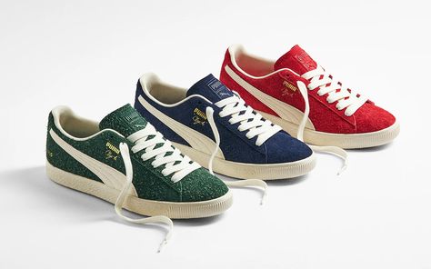 Puma Clyde, End Clothing, Year End, Basketball Legends, Sneaker Release, Puma Suede, New Sneakers, Classic Sneakers, Three Piece