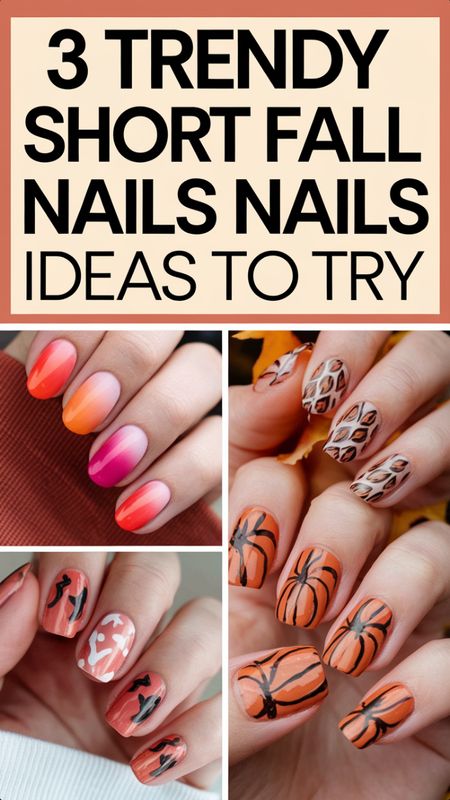 Get ready for fall with these 3 trendy short nail ideas! From cozy plaid patterns to warm, earthy tones, these styles are perfect for the season. Easy to recreate and oh-so-chic, theyll elevate your autumn look in no time! Check out these must-try designs!  #FallNails #NailArt #TrendingNails Football Nail Designs, Short Fall Nails, Short Nail Ideas, Fall Nails Ideas, Football Nails, Fall Tones, Chrome Nails Designs, Spring Nail Designs, Seasonal Nails