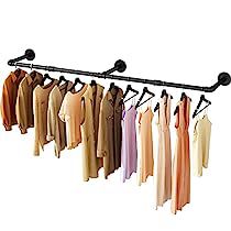 Industrial Pipe Clothing Rack, Wall Mounted Clothing Rack, Pipe Clothes Rack, Hanging Clothes Racks, Space Outfit, Stil Industrial, Garment Rack, Industrial Pipe, Clothes Rail