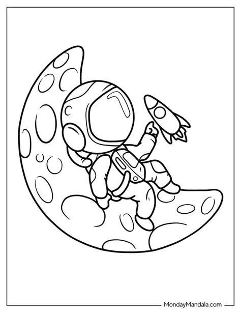 Printable Space Coloring Pages, Space Theme Coloring Pages, Space Drawings For Kids, Outer Space Coloring Pages Printables, Astronaut Coloring Page Free Printable, Spaceship Coloring Page, Free Space Coloring Pages, Astronaut Template Free Printable, Space Printables Free