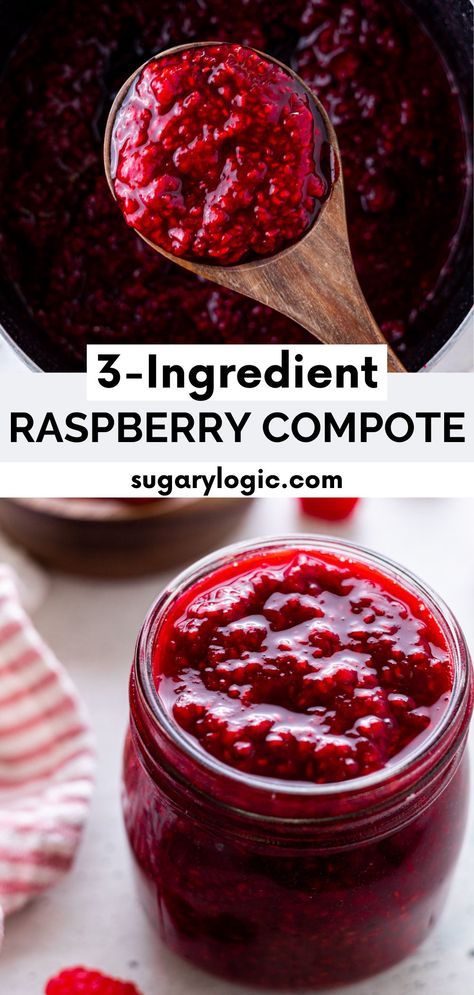 Raspberry Puree Recipe, Raspberry Compote Recipe, Fruit Compote Recipe, Raspberry Compote, Lemon Juice Uses, Stack Of Pancakes, Vanilla Muffins, Compote Recipe, Raspberry Desserts