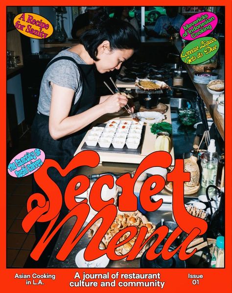 블로그 디자인, Desain Editorial, Asian Restaurants, Secret Menu, Graphic Design Fun, Magazine Layout, Creative Direction, Food App, Menu Design